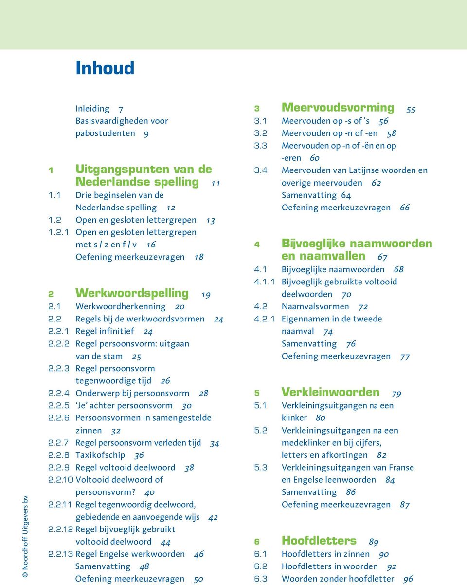 2 Regels bij de werkwoordsvormen 24 2.2.1 Regel infinitief 24 2.2.2 Regel persoonsvorm: uitgaan van de stam 25 2.2.3 Regel persoonsvorm tegenwoordige tijd 26 2.2.4 Onderwerp bij persoonsvorm 28 2.2.5 Je achter persoonsvorm 30 2.