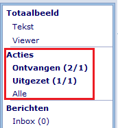 1.1.5 Signalering Update proces uitbreiden met gewijzigde acties Het is gewenst dat een gebruiker een notificatie ontvangt als er een nieuwe actie naar hem wordt uitgezet of als een actie wijzigt