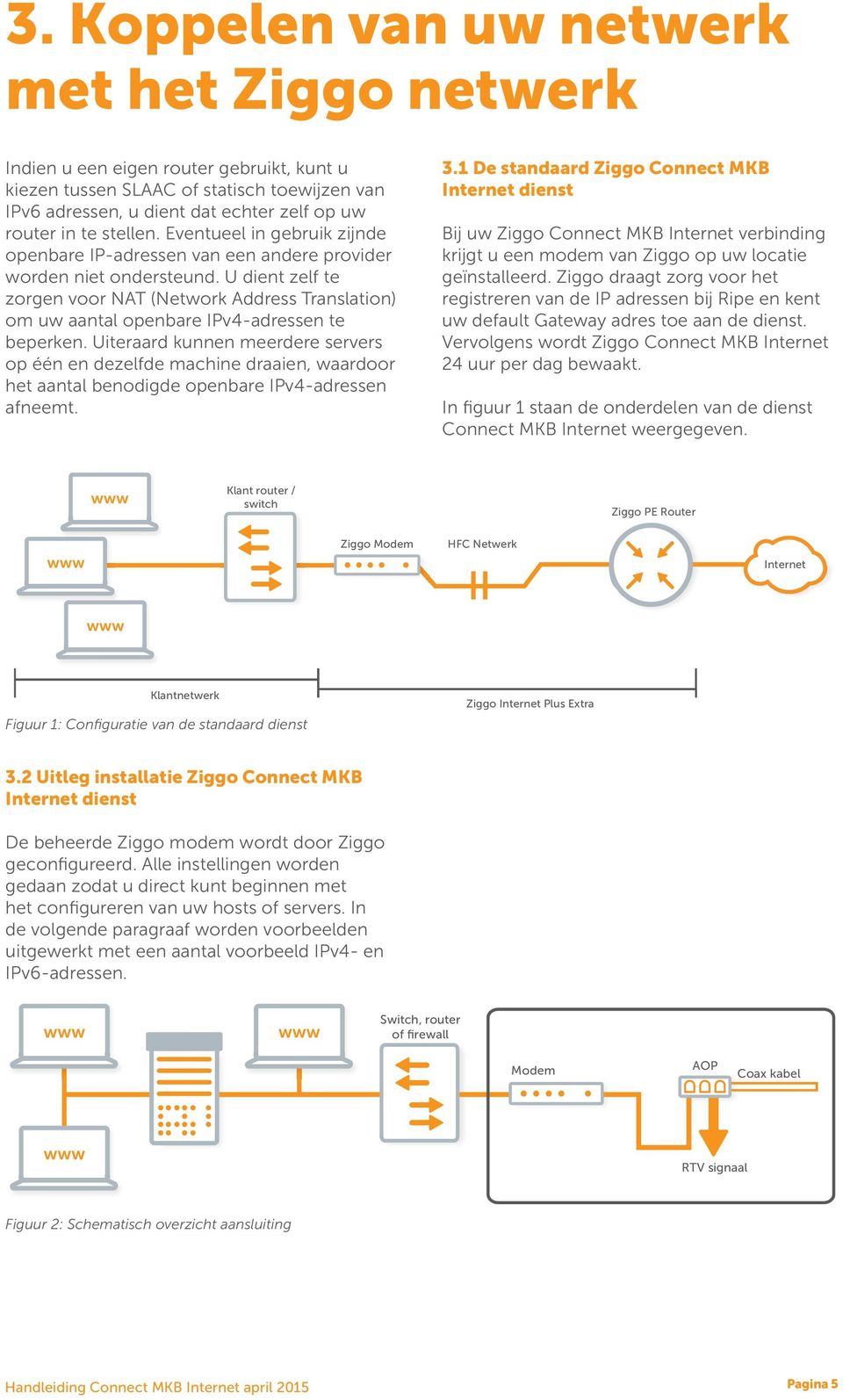 U dient zelf te zorgen voor NAT (Network Address Translation) om uw aantal openbare IPv4-adressen te beperken.