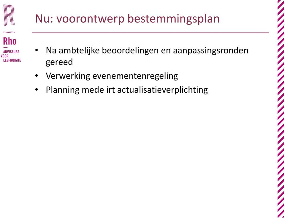 aanpassingsronden gereed Verwerking