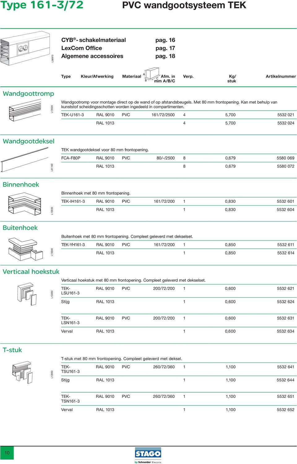 Kan met behulp van kunststof scheidingsschotten worden ingedeeld in compartimenten.