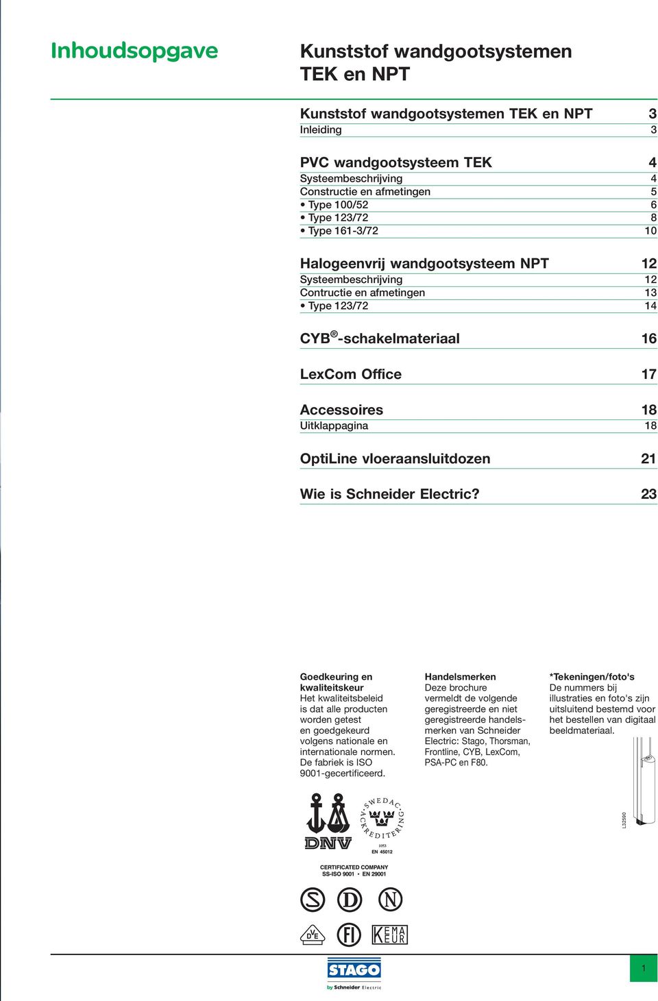 18 OptiLine vloeraansluitdozen 21 Wie is Schneider Electric?