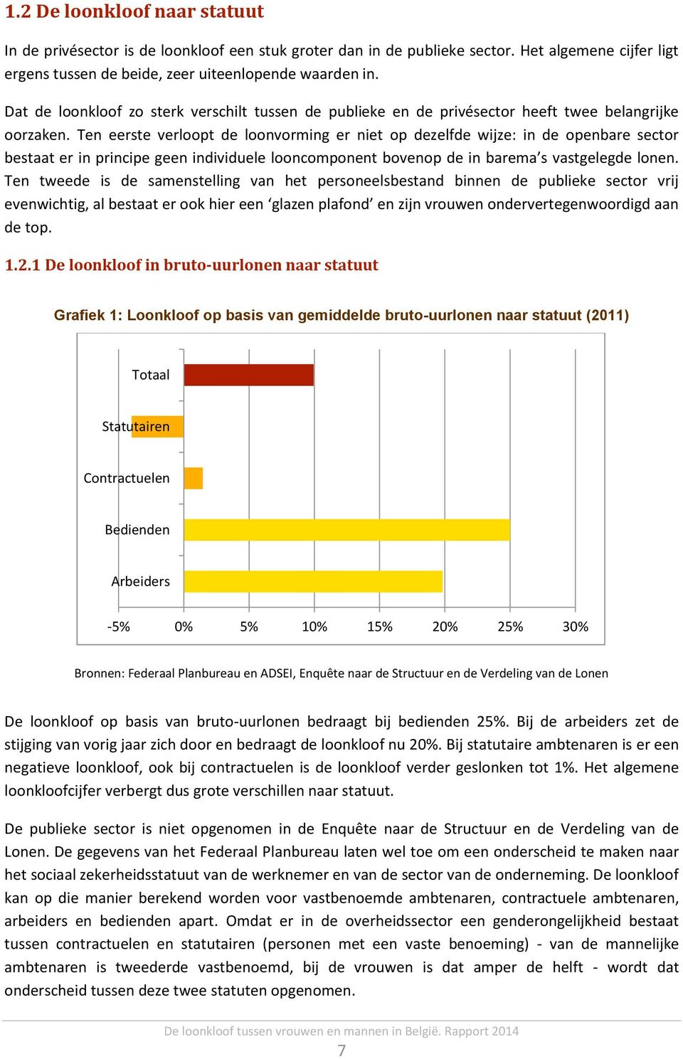 Ten eerste verloopt de loonvorming er niet op dezelfde wijze: in de openbare sector bestaat er in principe geen individuele looncomponent bovenop de in barema s vastgelegde lonen.