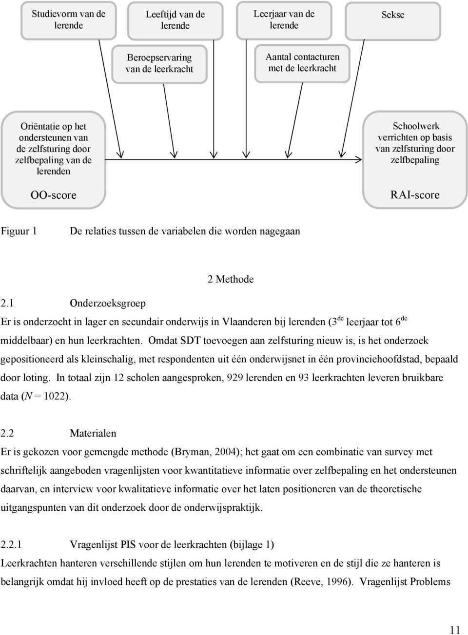 Methode 2.1 Onderzoeksgroep Er is onderzocht in lager en secundair onderwijs in Vlaanderen bij lerenden (3 de leerjaar tot 6 de middelbaar) en hun leerkrachten.