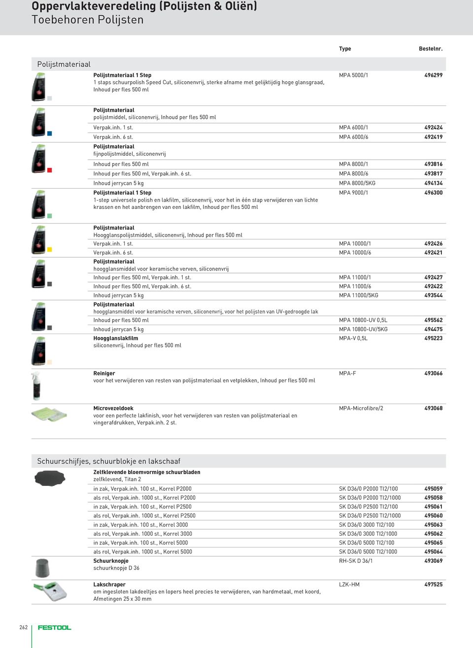 Verpak.inh. 1 st. MPA 6000/1 492424 Verpak.inh. 6 st.