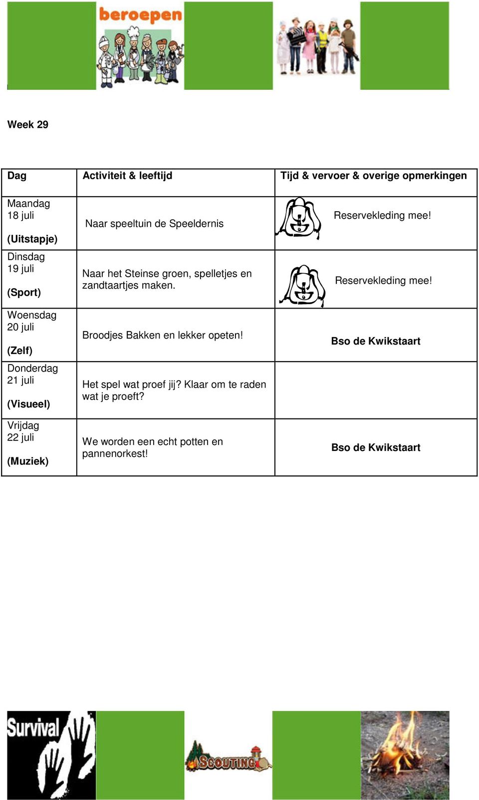 zandtaartjes maken. Broodjes Bakken en lekker opeten! Het spel wat proef jij?