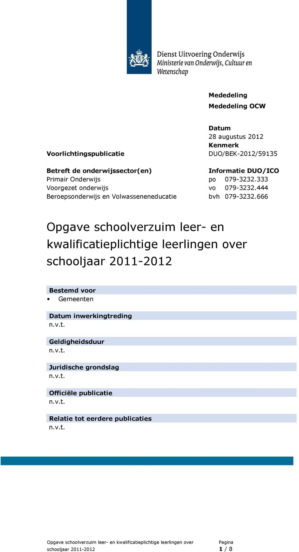 444 Beroepsonderwijs en Volwasseneneducatie bvh 079-3232.