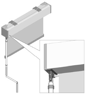 Bouwtechnische specificaties RB EOS 500 smechanisme Eindeloze ketting - Gepatenteerd kunststof bedieningsmechanisme voor vlot te, eenvoudige en veilige installatie, beschikbaar in grijs, zwart of wit