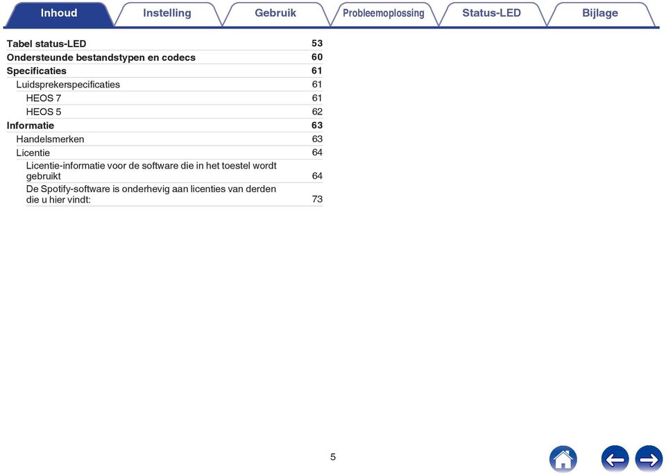 Informatie 63 Handelsmerken 63 Licentie 64 Licentie-informatie voor de software die in het