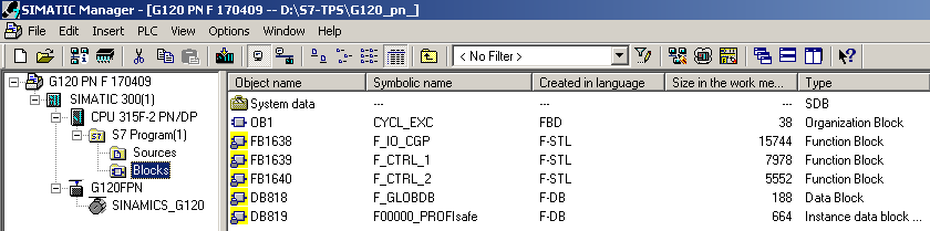 In Adresses Start kan je het Failsafe I/O bereik nog veranderen. In Process image dient OB1 PI te worden gekozen. In PROFIsafe zijn de onderstaande de belangrijkste instellingen.