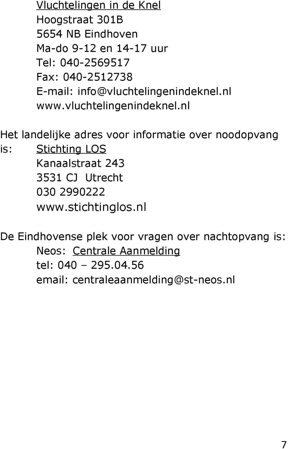 nl www.vluchtelingenindeknel.