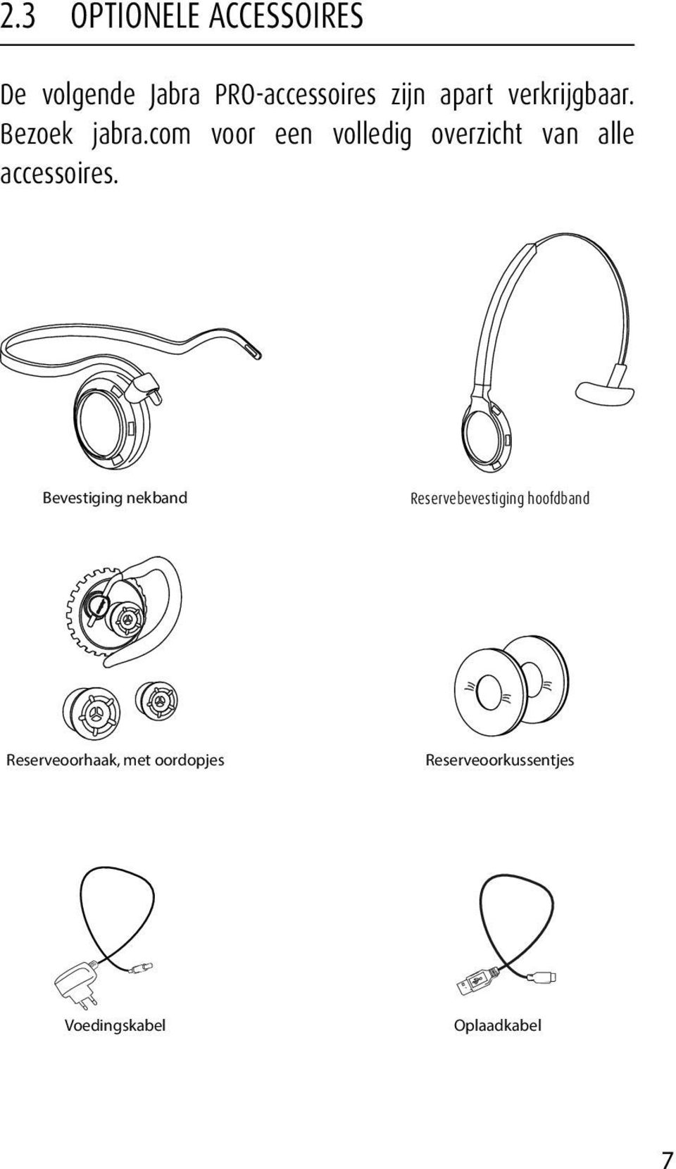 com voor een volledig overzicht van alle accessoires.