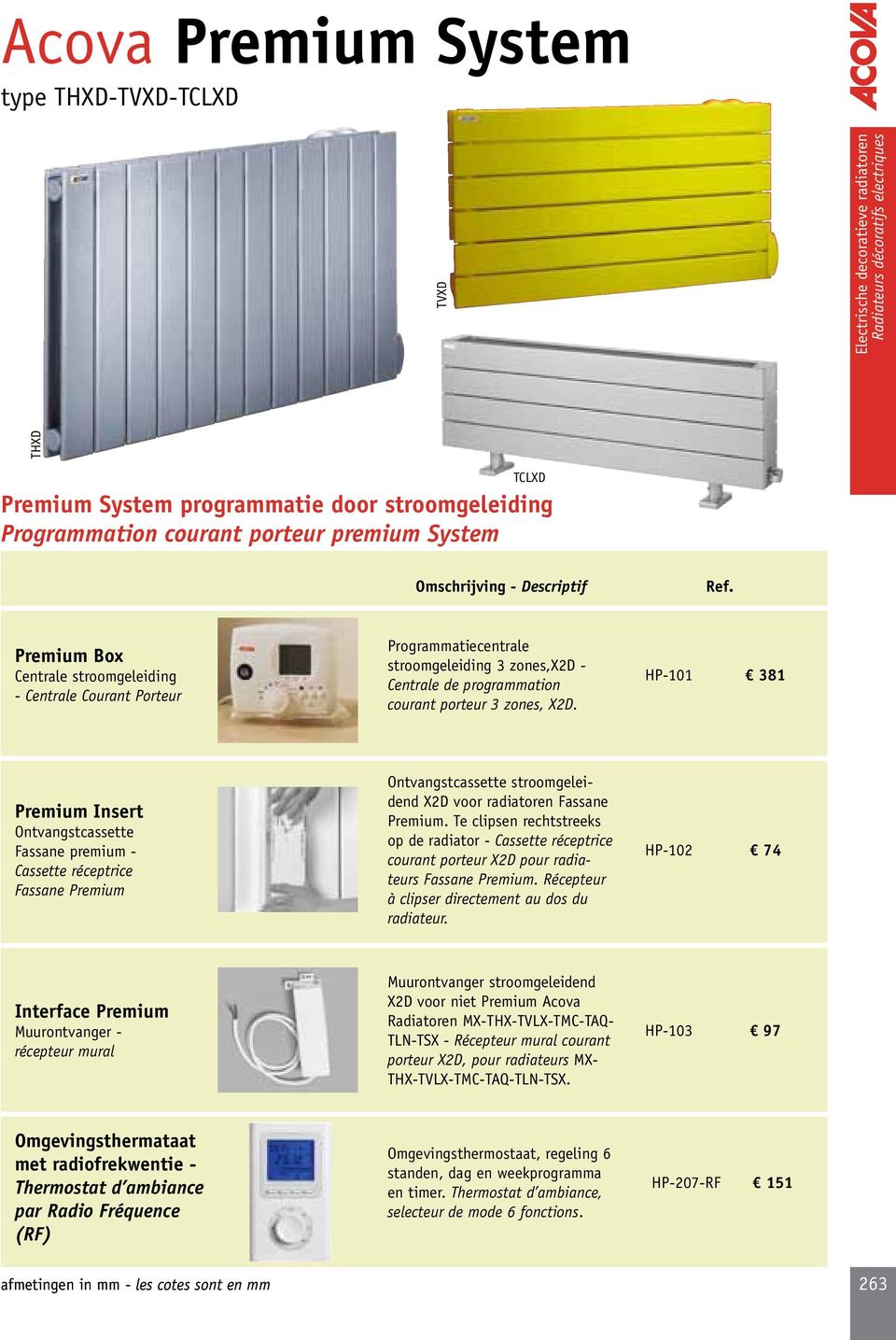 HP-101 381 Premium Insert Ontvangstcassette Fassane premium - Cassette réceptrice Fassane Premium Ontvangstcassette stroomgeleidend X2D voor radiatoren Fassane Premium.