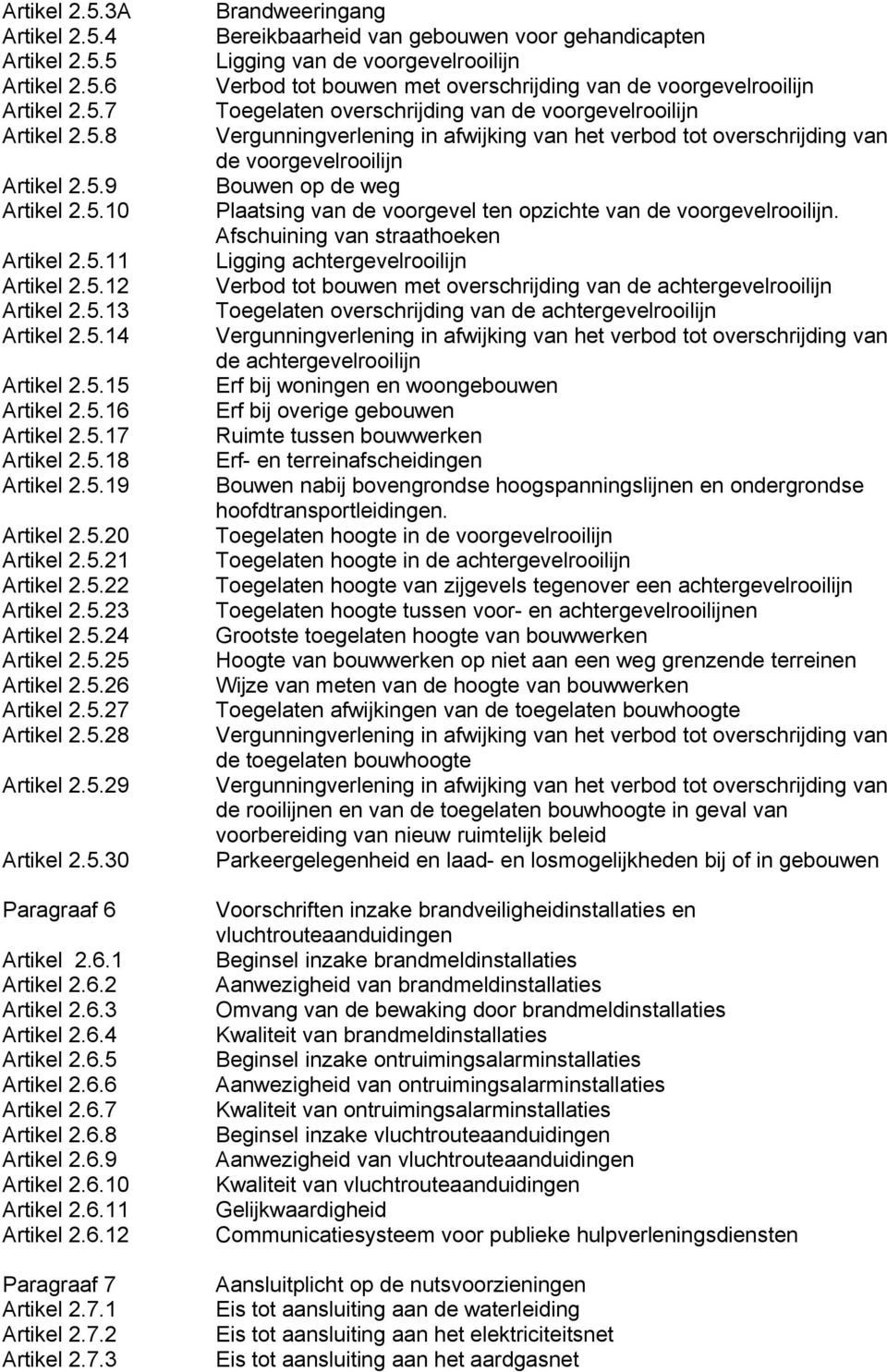 5.30 Paragraaf 6 Artikel 2.6.1 Artikel 2.6.2 Artikel 2.6.3 Artikel 2.6.4 Artikel 2.6.5 Artikel 2.6.6 Artikel 2.6.7 Artikel 2.6.8 Artikel 2.6.9 Artikel 2.6.10 Artikel 2.6.11 Artikel 2.6.12 Paragraaf 7 Artikel 2.