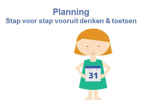 Dat is heel lastig voor kinderen en menig volwassene. Ook dit leren we stap voor stap. Van het plannen van je dagtaak tot later je weektaak.