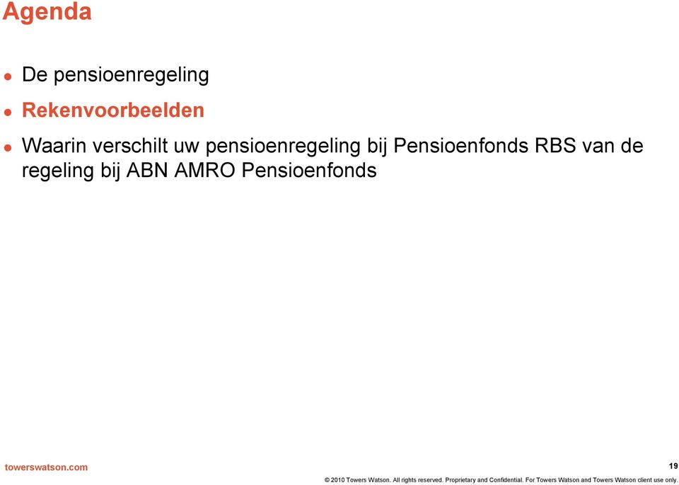 pensioenregeling bij Pensioenfonds