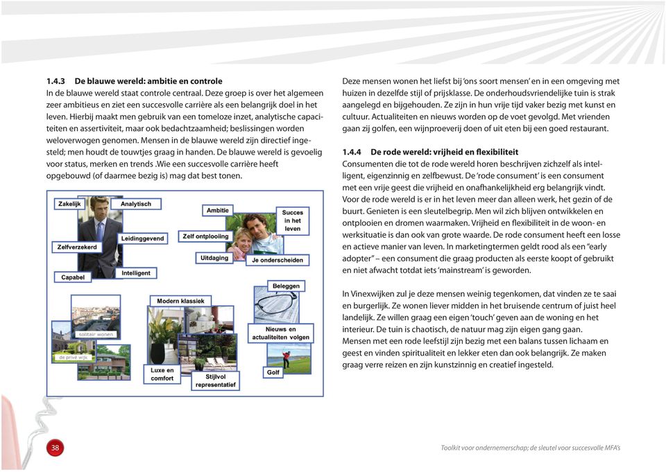 Hierbij maakt men gebruik van een tomeloze inzet, analytische capaciteiten en assertiviteit, maar ook bedachtzaamheid; beslissingen worden weloverwogen genomen.