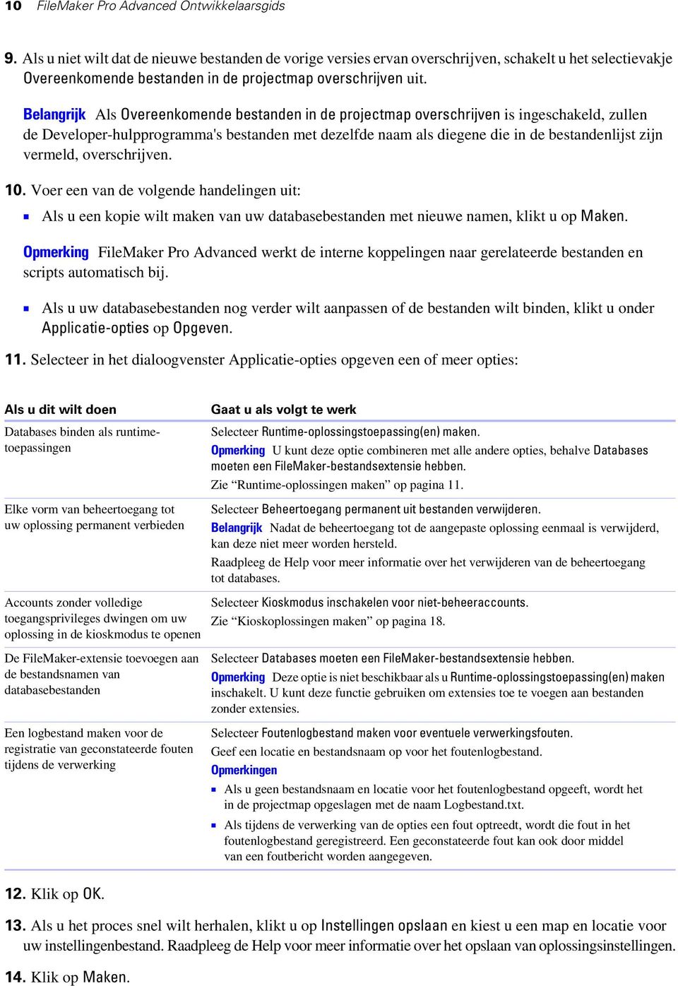 Belangrijk Als Overeenkomende bestanden in de projectmap overschrijven is ingeschakeld, zullen de Developer-hulpprogramma's bestanden met dezelfde naam als diegene die in de bestandenlijst zijn