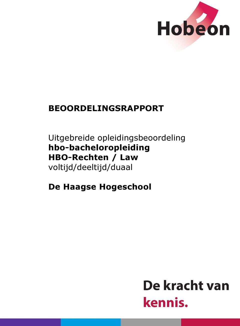 hbo-bacheloropleiding HBO-Rechten