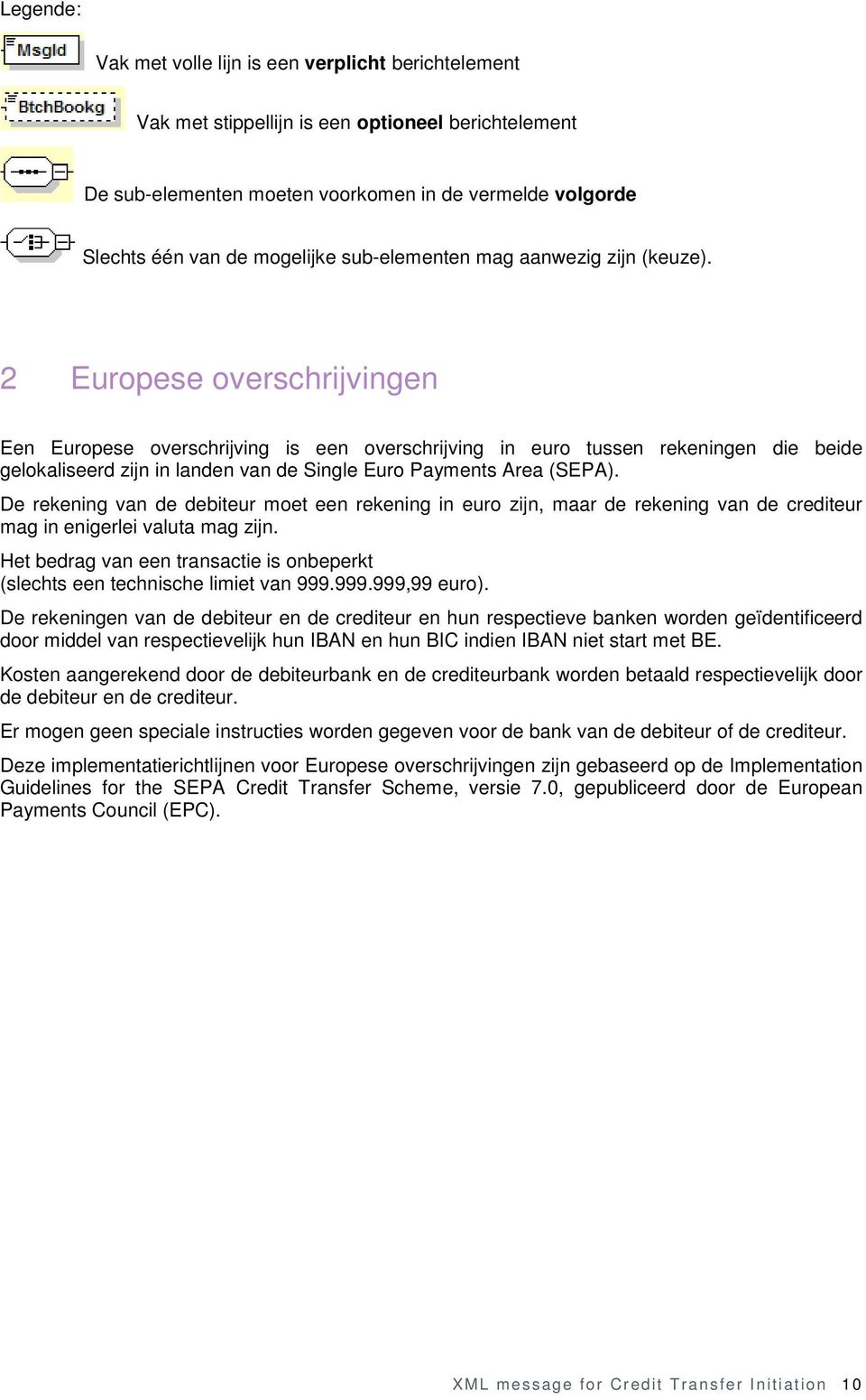 2 Europese overschrijvingen Een Europese overschrijving is een overschrijving in euro tussen rekeningen die beide gelokaliseerd zijn in landen van de Single Euro Payments Area (SEPA).