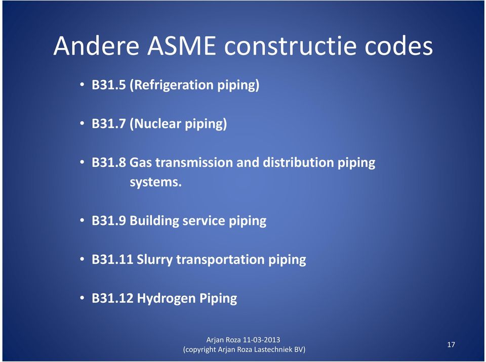 8 Gas transmission and distribution piping systems. B31.