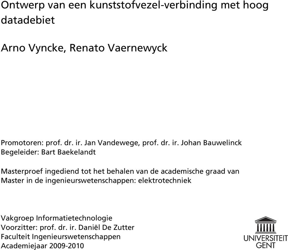 Jan Vandewege, prof.