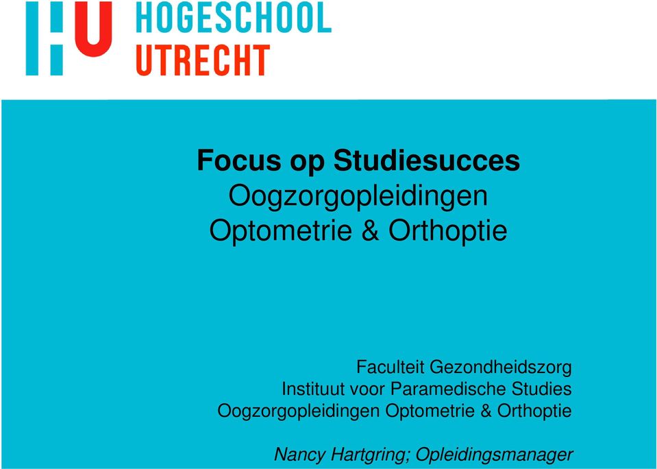 Instituut voor Paramedische Studies