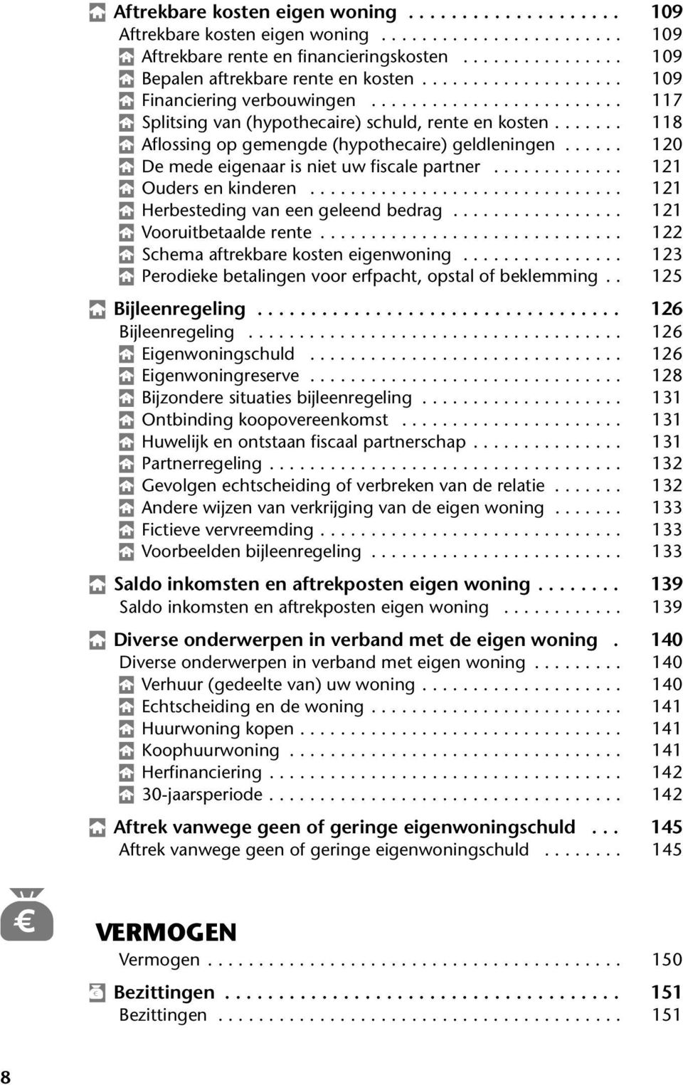 ..... 120 D De mede eigenaar is niet uw fiscale partner............. 121 D Ouders en kinderen............................... 121 D Herbesteding van een geleend bedrag................. 121 D Vooruitbetaalde rente.