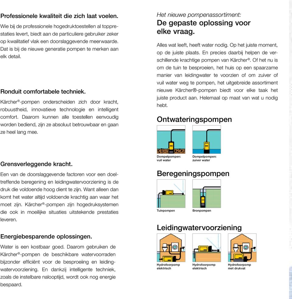 Dat is bij de nieuwe generatie pompen te merken aan elk detail. Ronduit comfortabele techniek.