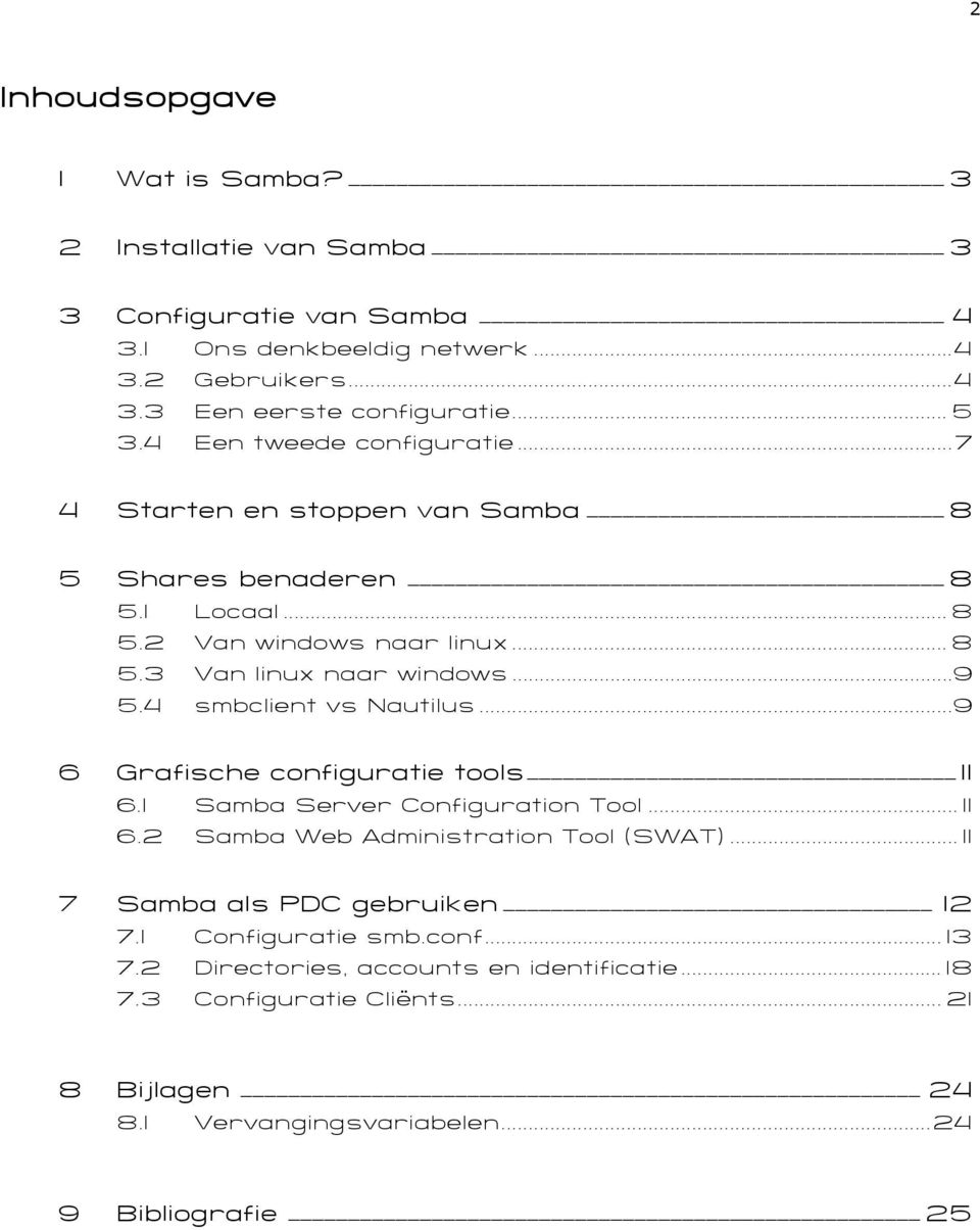 4 smbclient vs Nautilus...9 6 Grafische configuratie tools 11 6.1 Samba Server Configuration Tool... 11 6.2 Samba Web Administration Tool (SWAT).