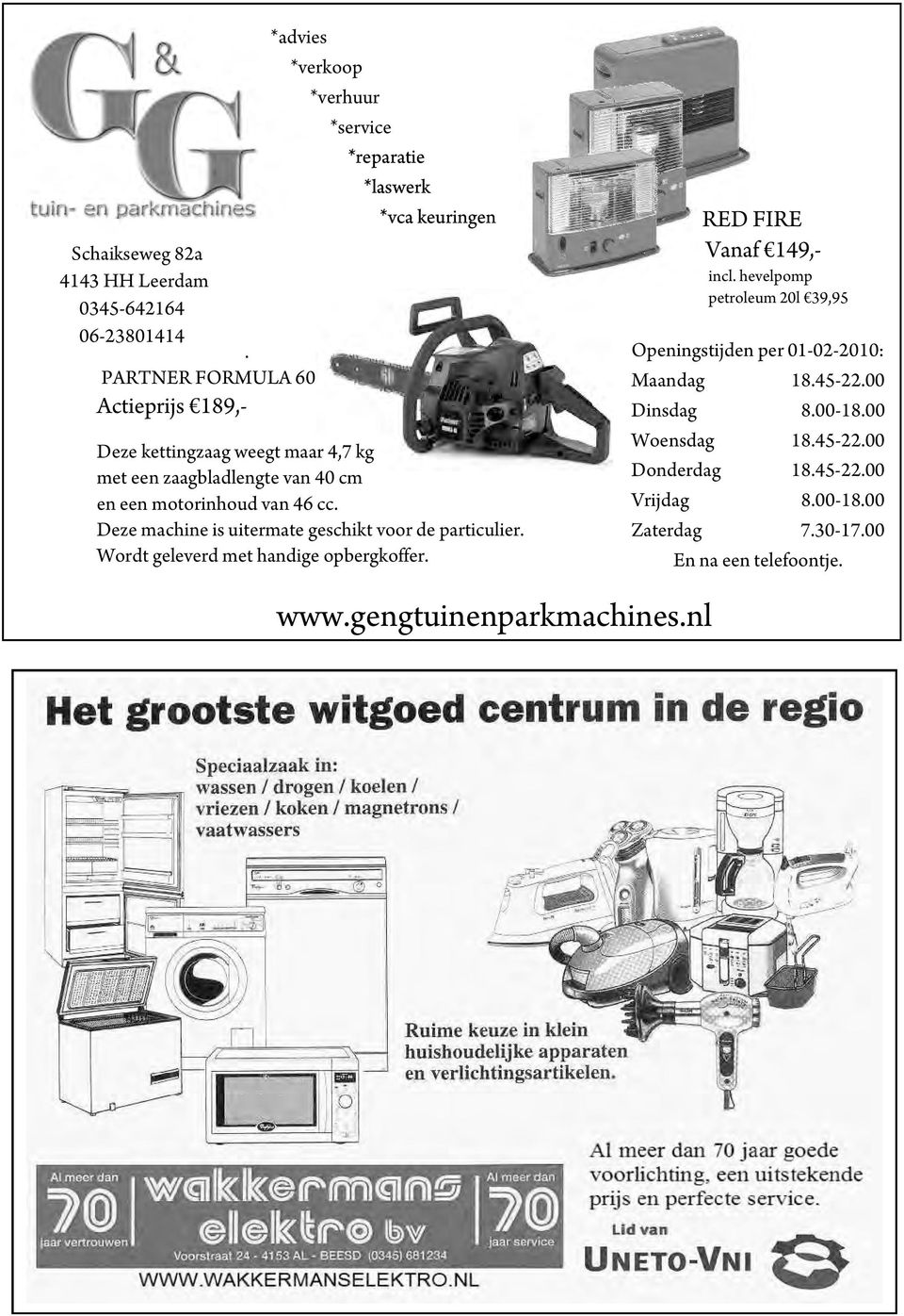 zaagbladlengte van 40 cm en een motorinhoud van 46 cc. Deze machine is uitermate geschikt voor de particulier. Wordt geleverd met handige opbergkoffer.