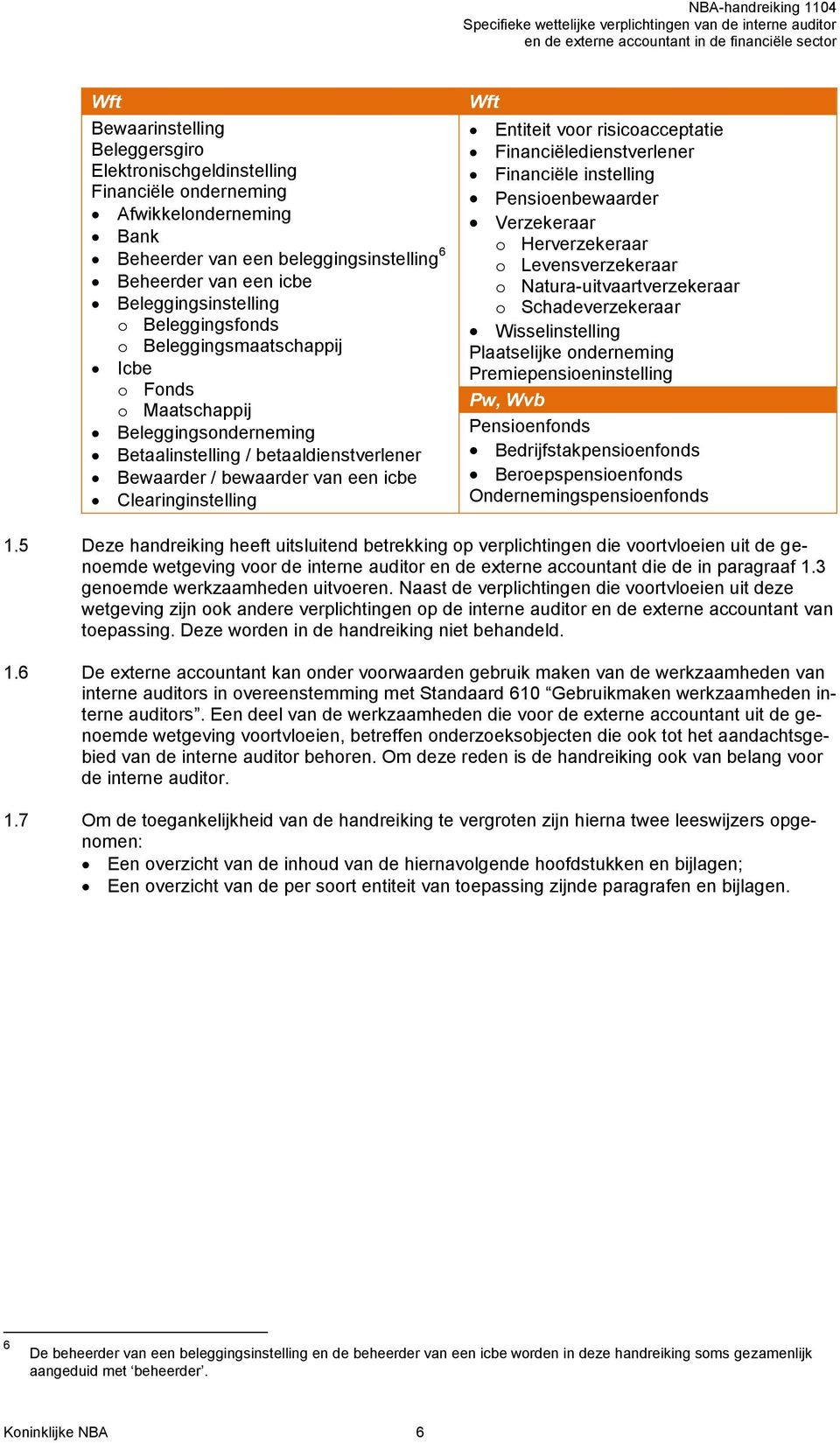 voor risicoacceptatie Financiëledienstverlener Financiële instelling Pensioenbewaarder Verzekeraar o Herverzekeraar o Levensverzekeraar o Natura-uitvaartverzekeraar o Schadeverzekeraar