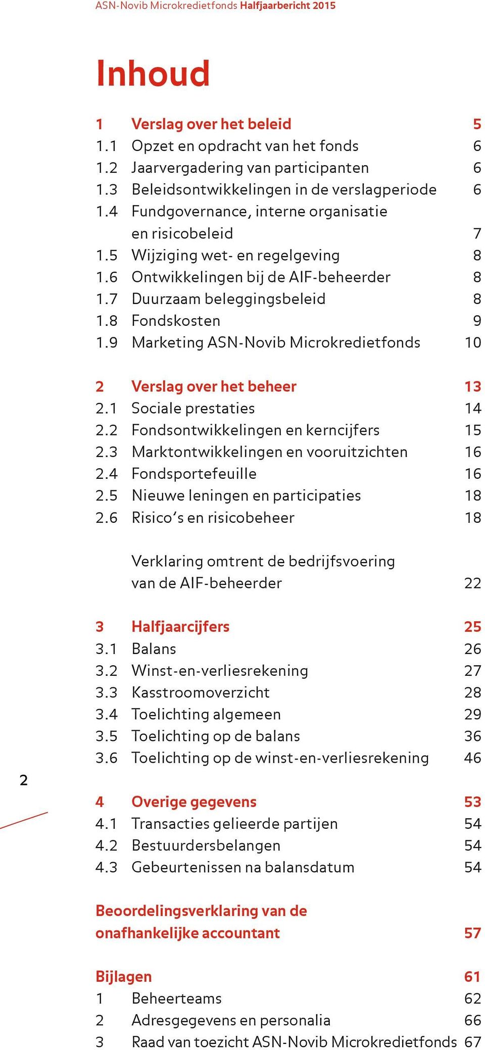 7 Duurzaam beleggingsbeleid 8 1.8 Fondskosten 9 1.9 Marketing ASN-Novib Microkredietfonds 10 2 Verslag over het beheer 13 2.1 Sociale prestaties 14 2.2 Fondsontwikkelingen en kerncijfers 15 2.