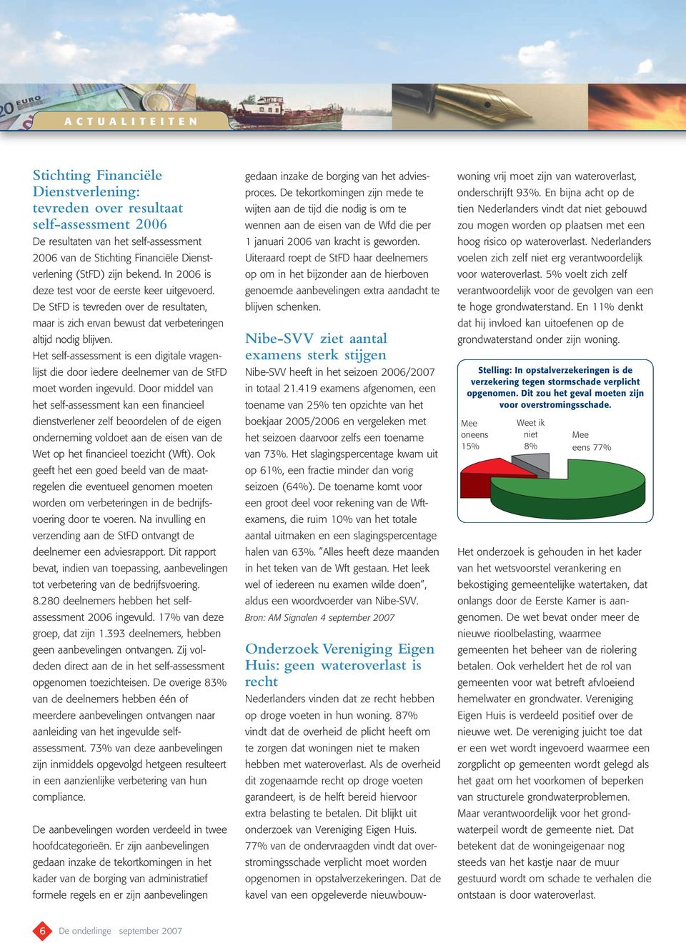 Het self-assessment is een digitale vragenlijst die door iedere deelnemer van de StFD moet worden ingevuld.