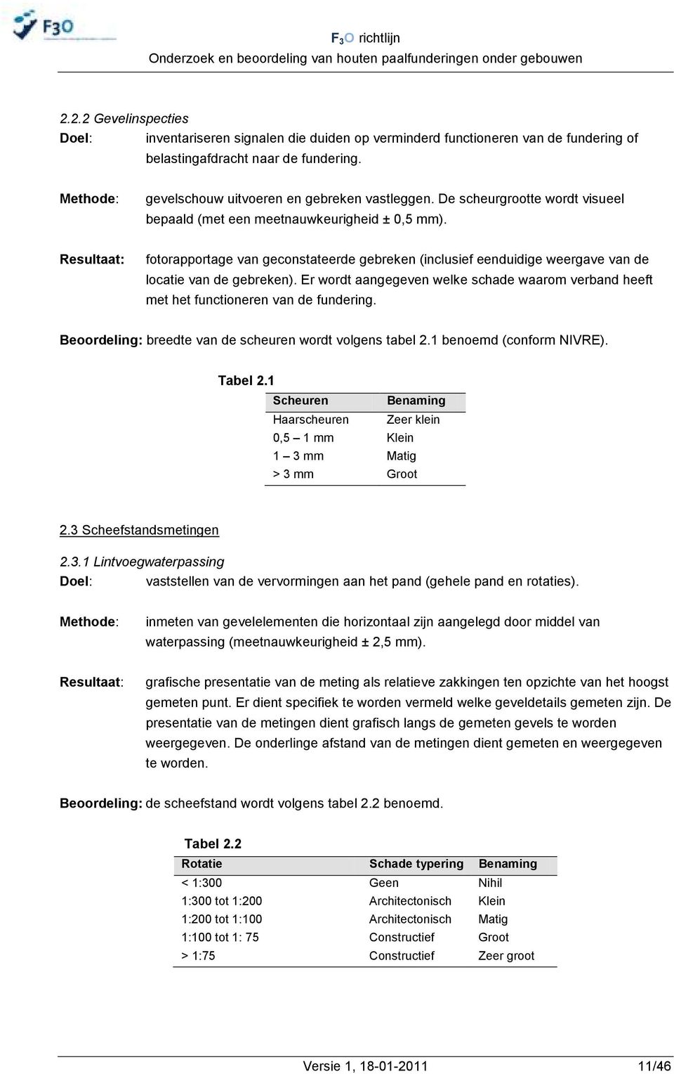 Resultaat: fotorapportage van geconstateerde gebreken (inclusief eenduidige weergave van de locatie van de gebreken).