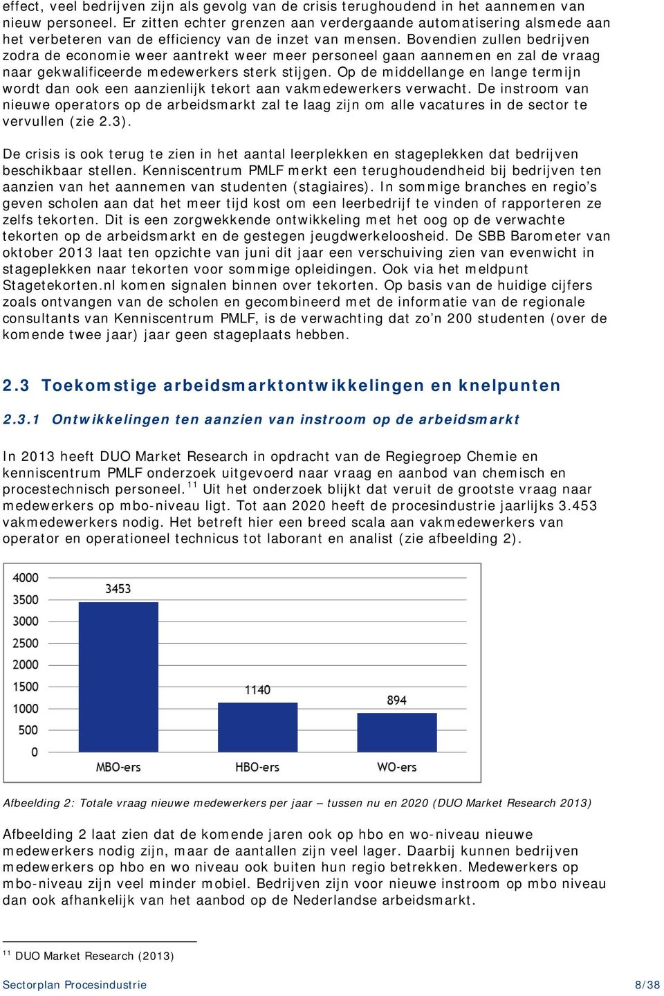 Bovendien zullen bedrijven zodra de economie weer aantrekt weer meer personeel gaan aannemen en zal de vraag naar gekwalificeerde medewerkers sterk stijgen.