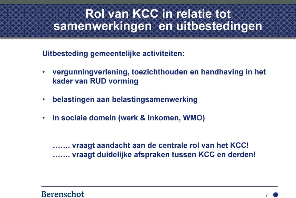 vorming belastingen aan belastingsamenwerking in sociale domein (werk & inkomen, WMO).