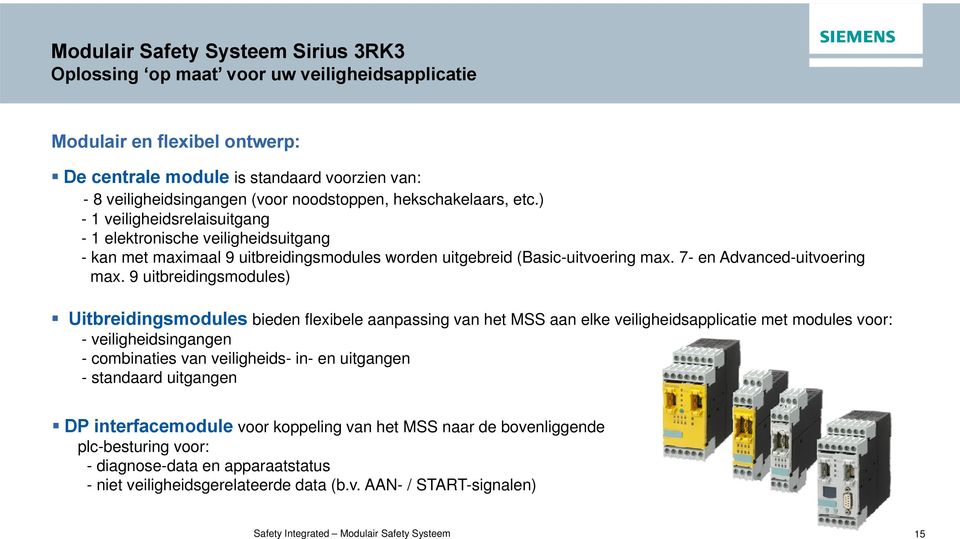 7- en Advanced-uitvoering max.