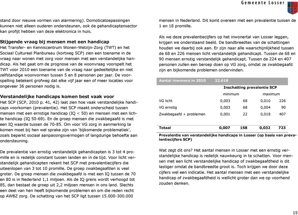 voor mensen met een verstandelijke handicap.