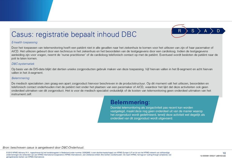 Indien de testgegevens aanleiding zijn voor vragen, neemt de nurse practitioner of de cardioloog telefonisch contact op met de patiënt. Eventueel wordt besloten de patiënt naar de poli te laten komen.