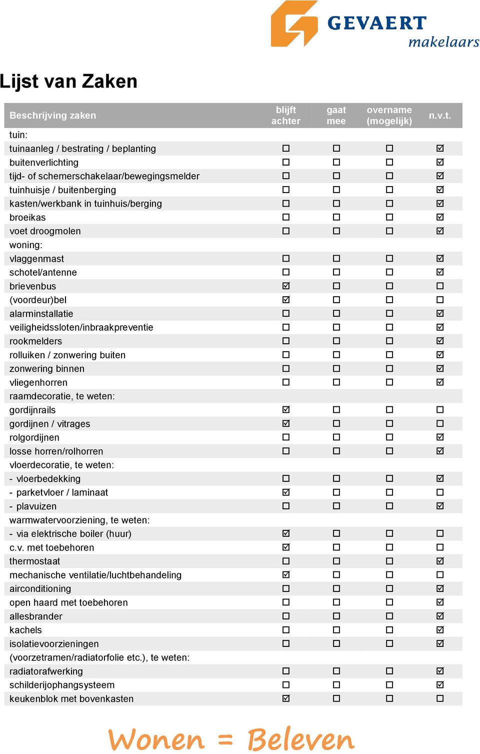 rolluiken / zonwering buiten zonwering binnen vliegenhorren raamdecoratie, te weten: gordijnrails gordijnen / vitrages rolgordijnen losse horren/rolhorren vloerdecoratie, te weten: - vloerbedekking -