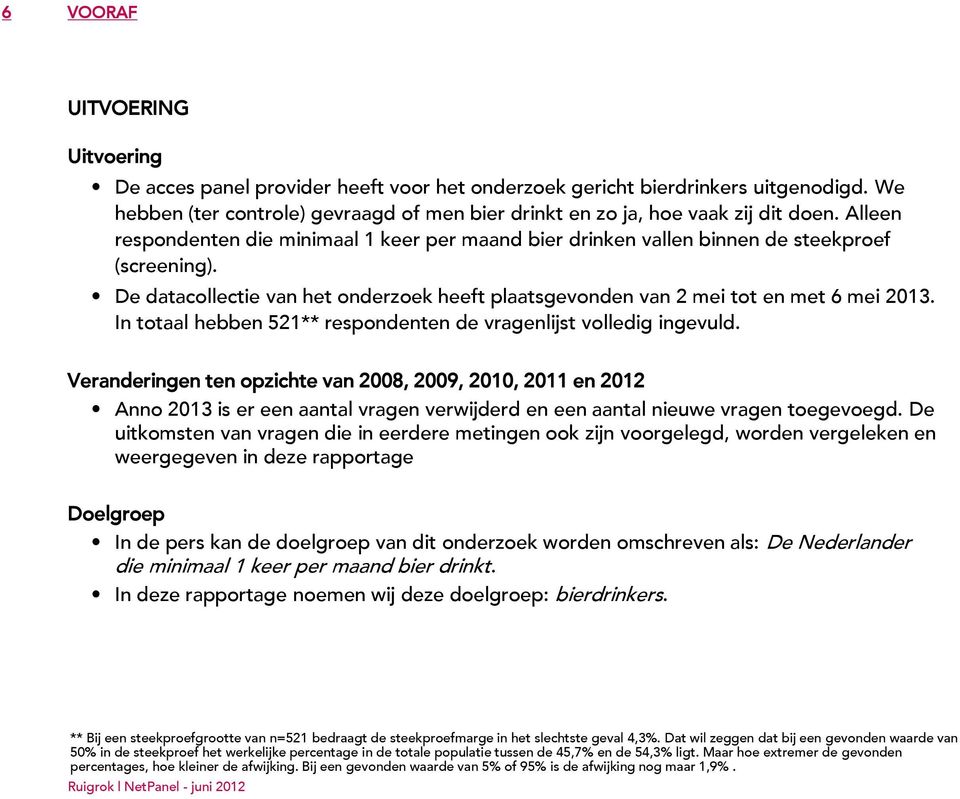 In totaal hebben 521** respondenten de vragenlijst volledig ingevuld.