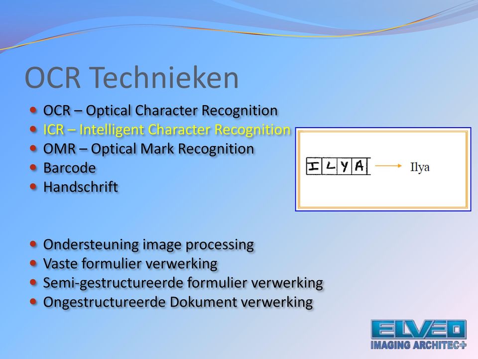 Handschrift Ondersteuning image processing Vaste formulier