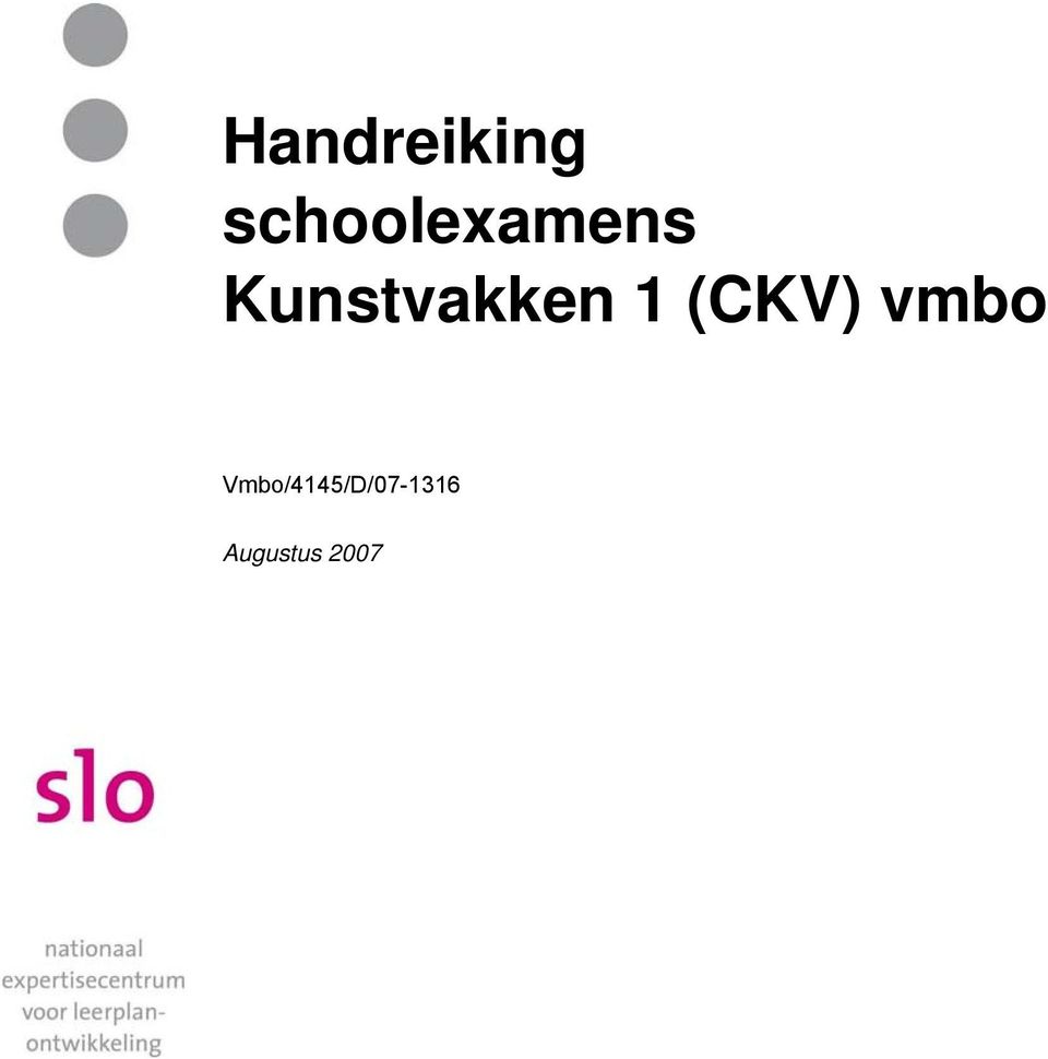 Kunstvakken 1 (CKV)