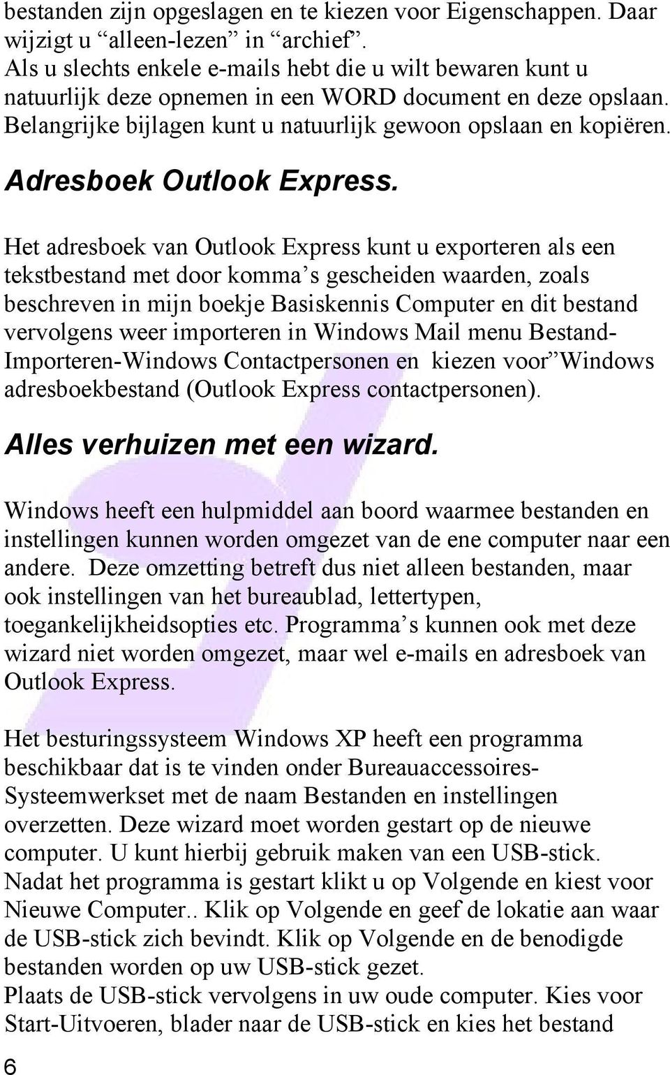 Adresboek Outlook Express.