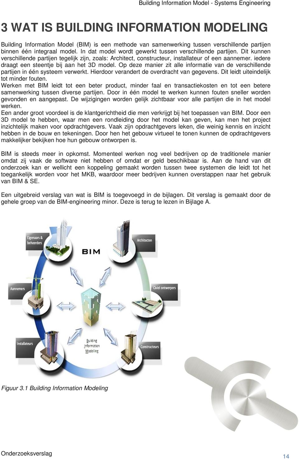 iedere draagt een steentje bij aan het 3D model. Op deze manier zit alle informatie van de verschillende partijen in één systeem verwerkt. Hierdoor verandert de overdracht van gegevens.