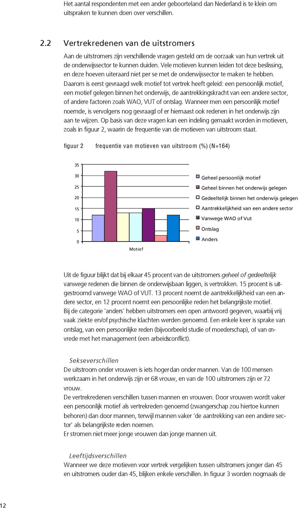 Vele motieven kunnen leiden tot deze beslissing, en deze hoeven uiteraard niet per se met de onderwijssector te maken te hebben.