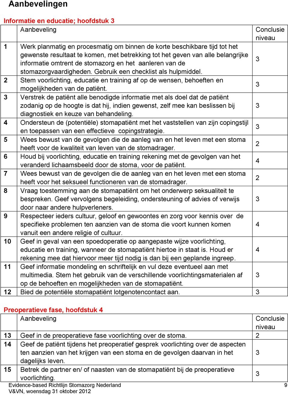 2 Stem voorlichting, educatie en training af op de wensen, behoeften en mogelijkheden van de patiënt.