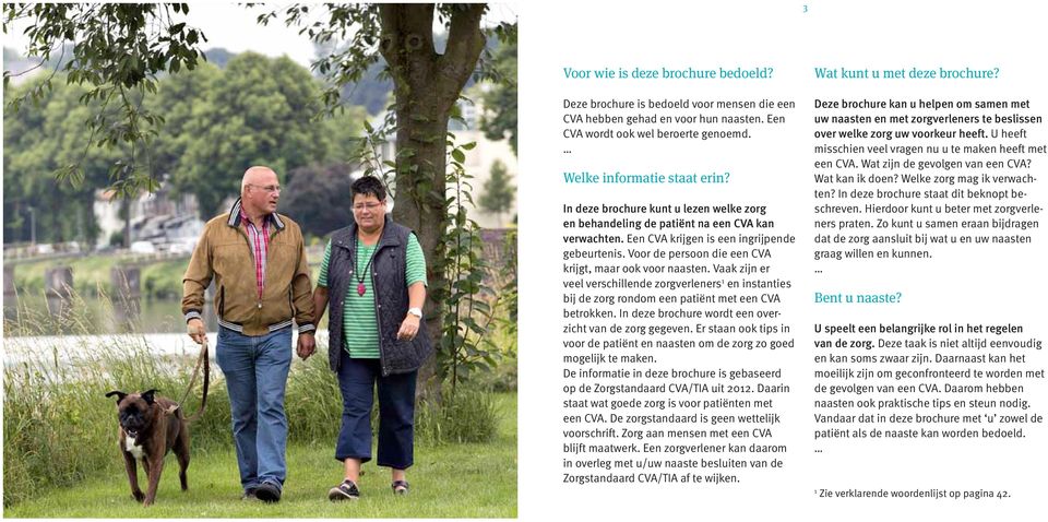 Vaak zijn er veel verschillende zorgverleners 1 en instanties bij de zorg rondom een patiënt met een CVA betrokken. In deze brochure wordt een overzicht van de zorg gegeven.