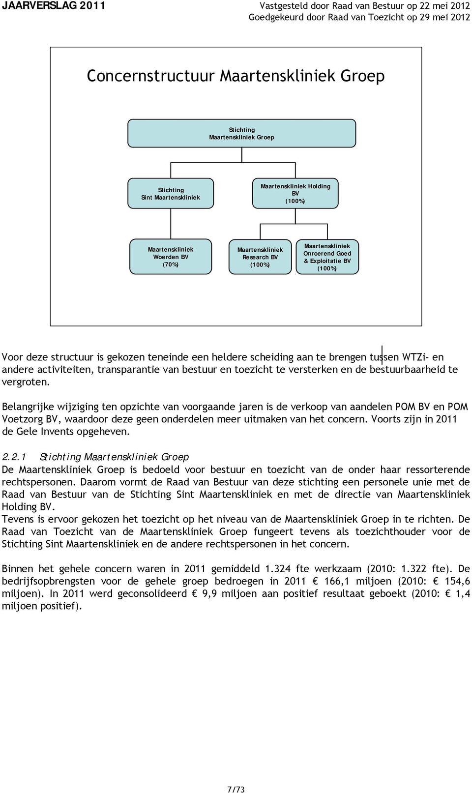 bestuur en toezicht te versterken en de bestuurbaarheid te vergroten.